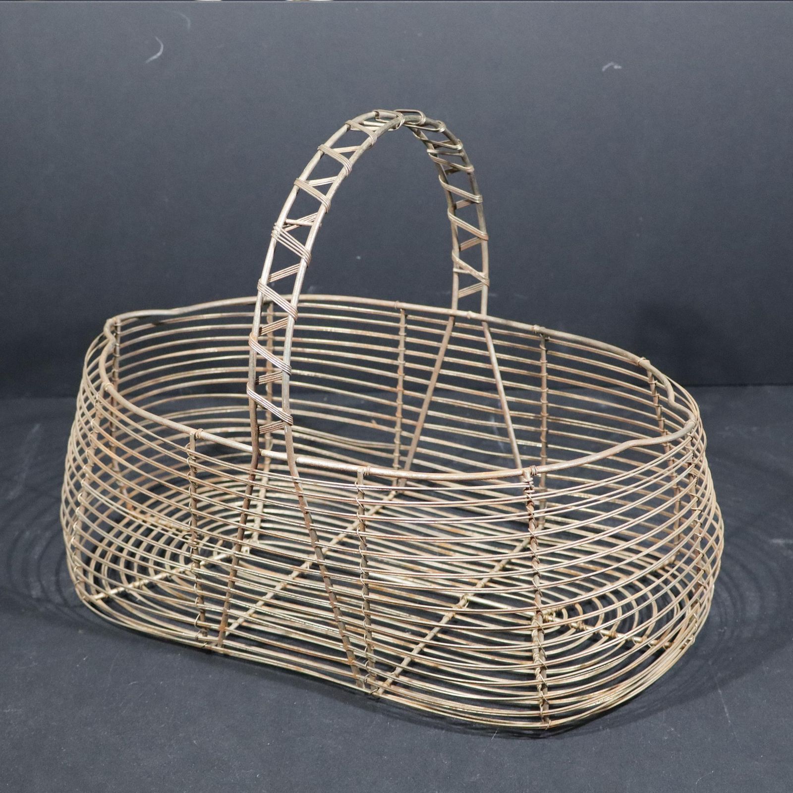 Panier de récolte en fil de fer, panier de jardin, style rustique campagnard photo 152.0