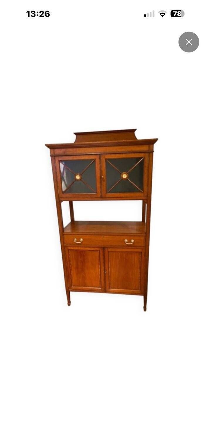 photo buy Elegant Display Cabinet In Directoire Style Made Of Fruitwood, Early 19th Century.