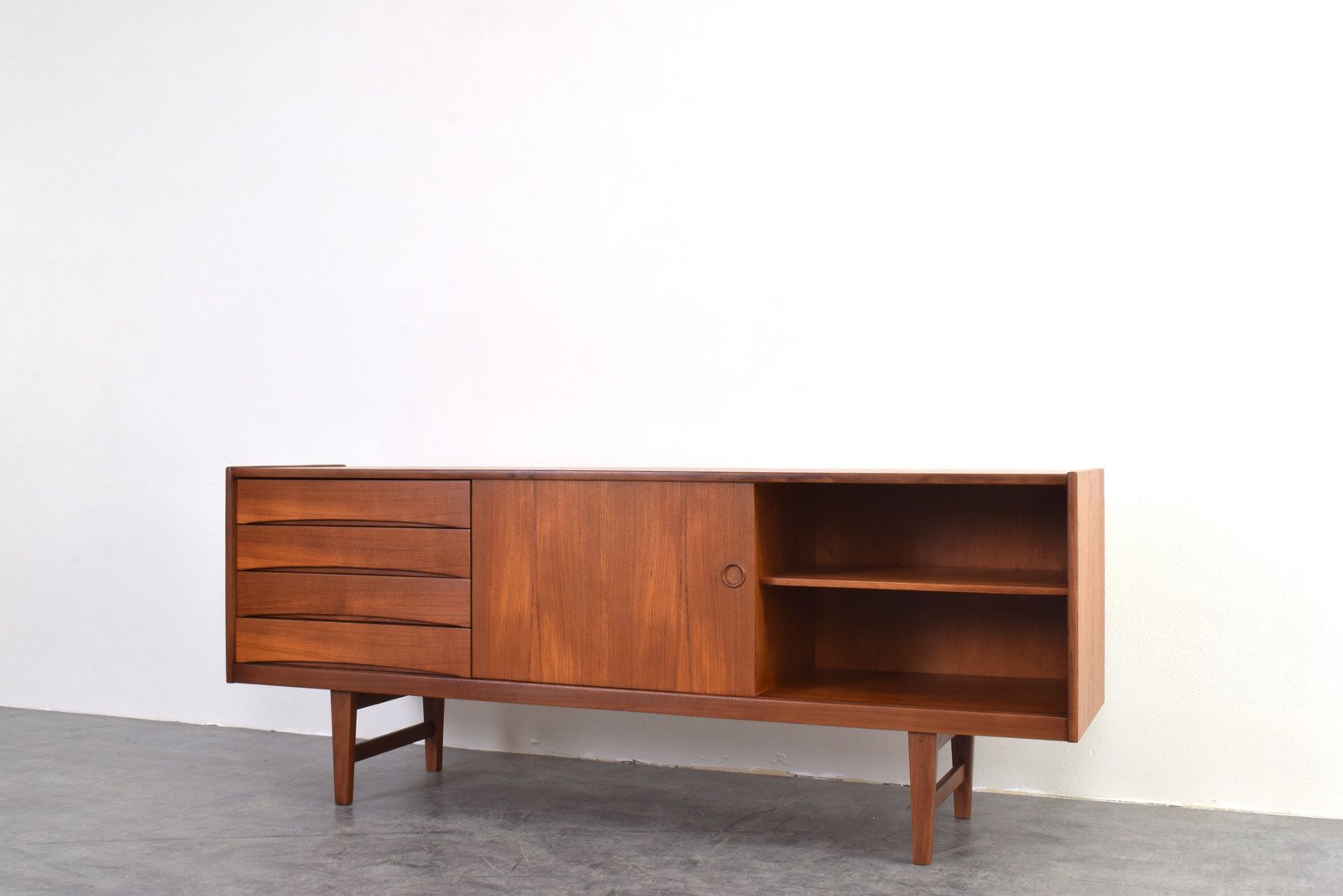 Furniture Mid Century Teak Hi Fi Sideboard Ulvö By Erik Wørts For Ikea photo