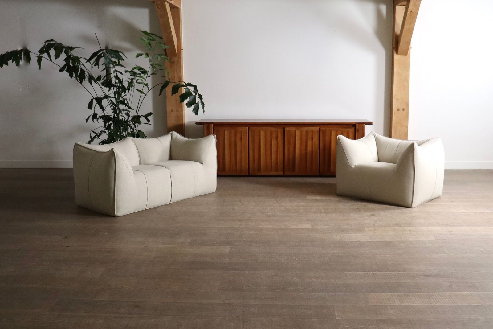 Le Bambole Sofa And Lounge Chair By Mario Bellini For B&B Italia, 1970s photo Furniture