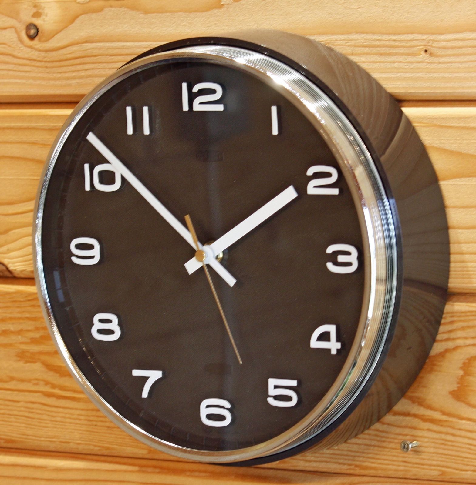 Vintage Metamec Wall Clock   25cm Brown Retro Mid Century Clock Gift Kitchen Clock Off The Wall Clocks photo for sale