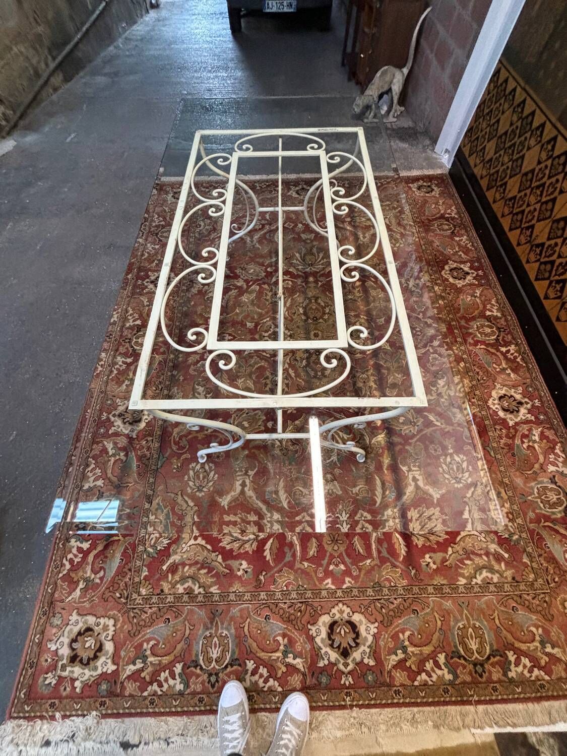 Iron And Glass Garden Furniture photo vintage