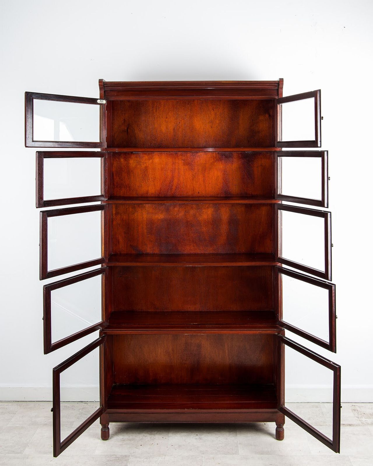 Antique Minty Of Oxford Mahogany Stacking Bookcase With Glazed Doors photo 1200.0