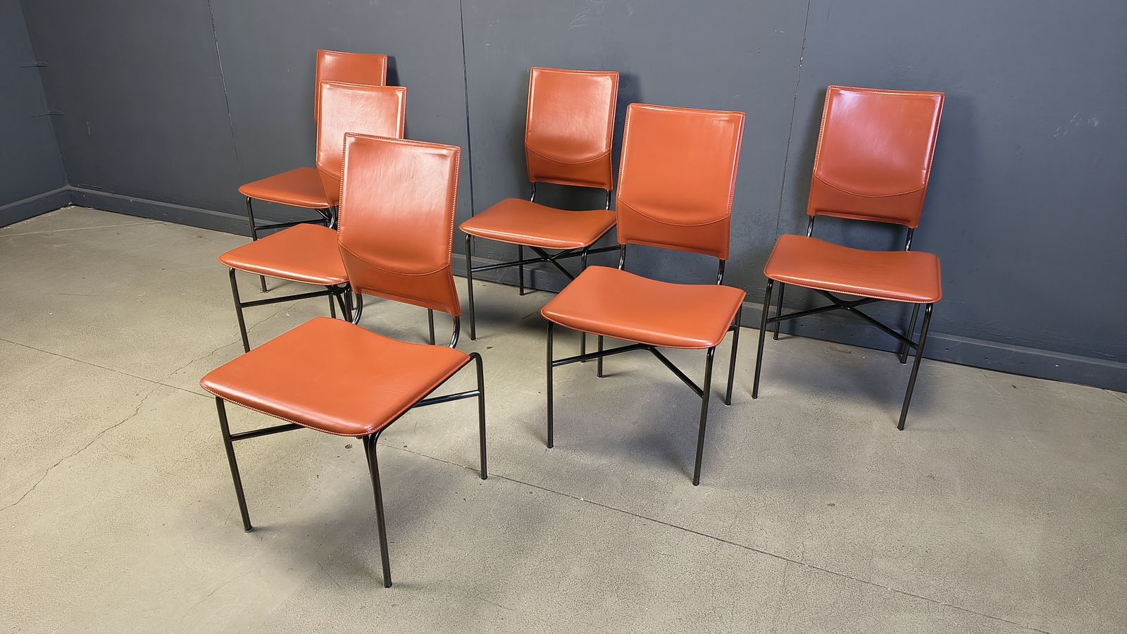 2250.0 Ross Littel For Matteo Grassi Set Of 6 Dining Chairs, 1970s photo