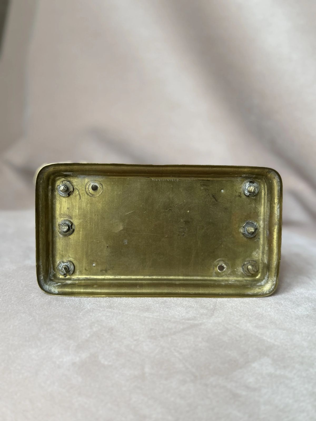 Faux Bamboo Brass Holder, 1900s photo buy
