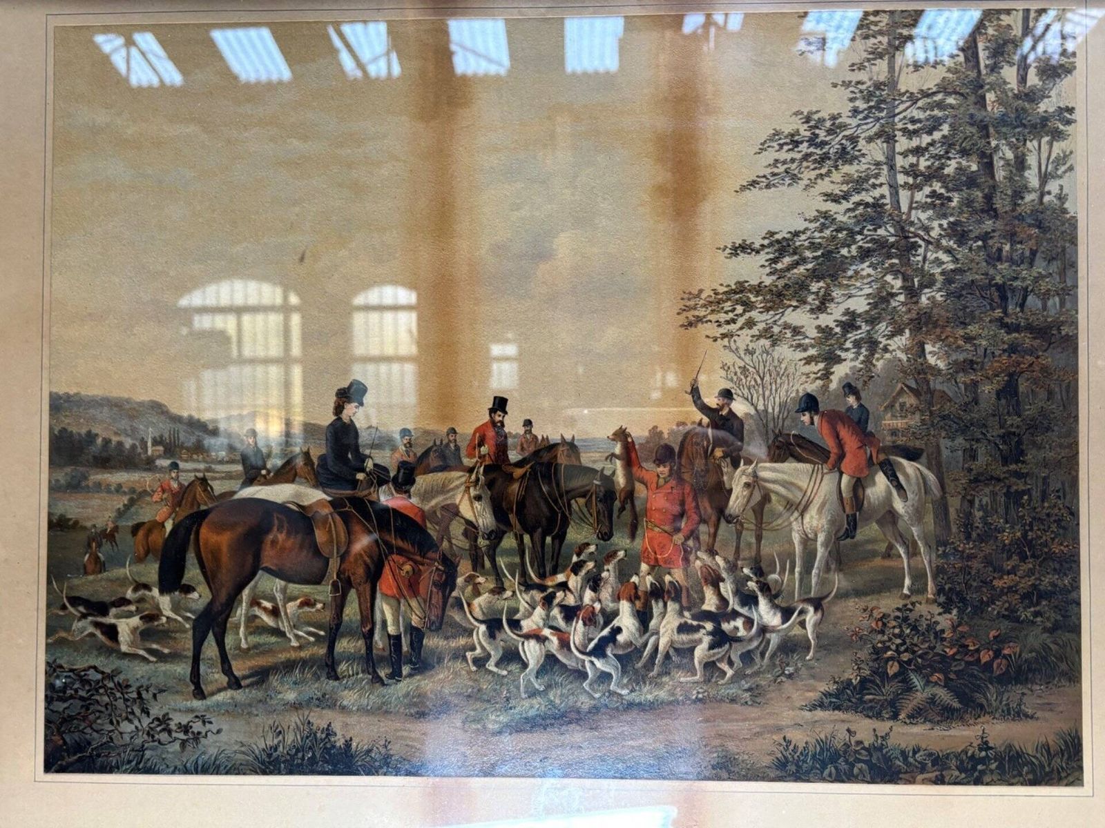 photo for sale 2 Framed Hunting Scenes