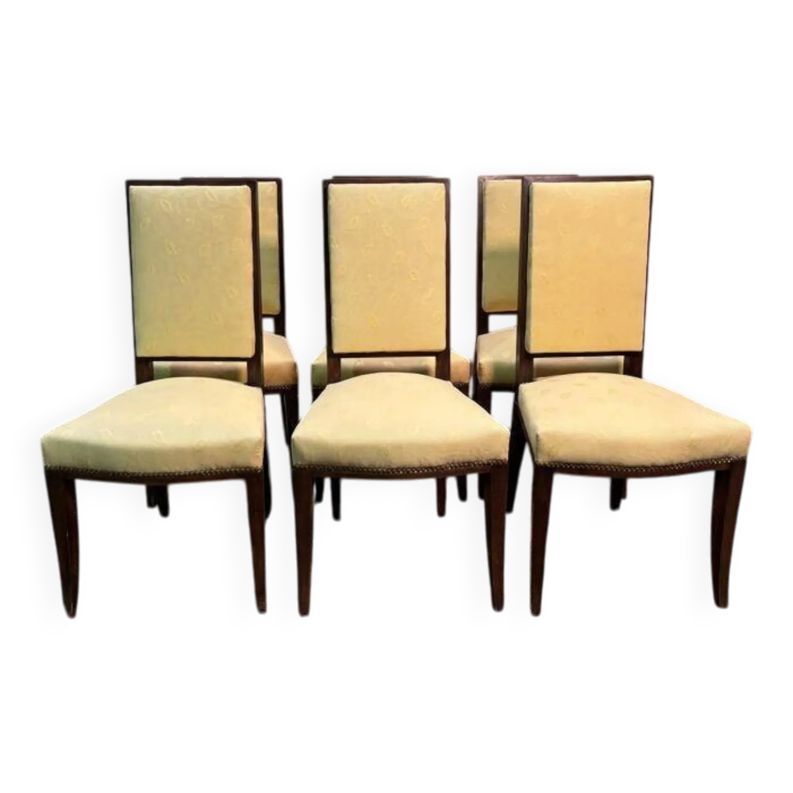 Set Of 6 Mahogany Chairs In The Arbus Style