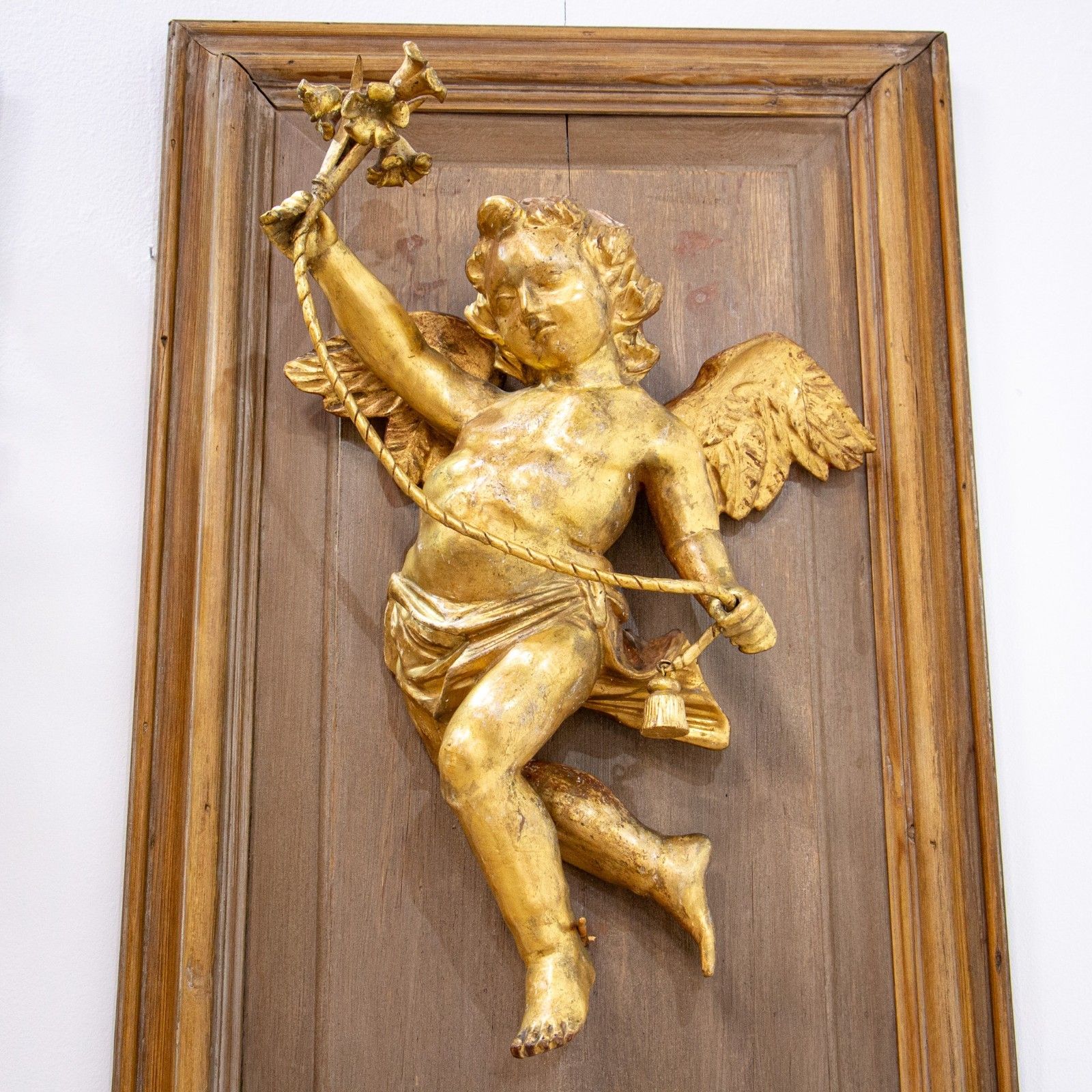 Home Decor Finely Carved Pair Of 18th Century Giltwood Italian Cherubs photo