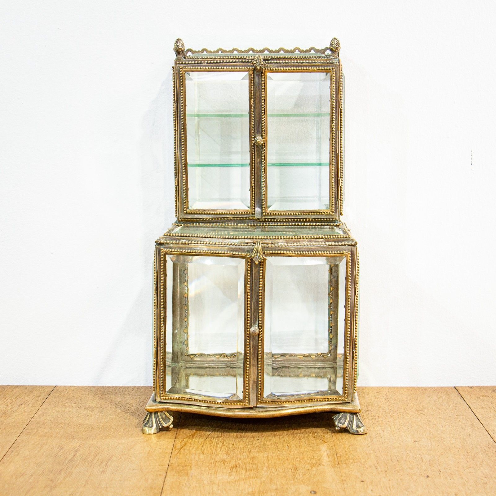 Fine Quality French 19th Century Glass Showcase Casket