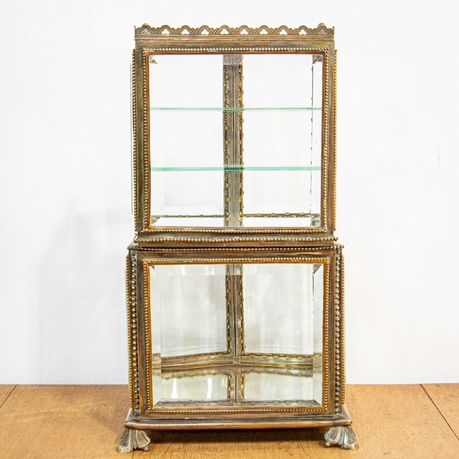 Fine Quality French 19th Century Glass Showcase Casket photo buy