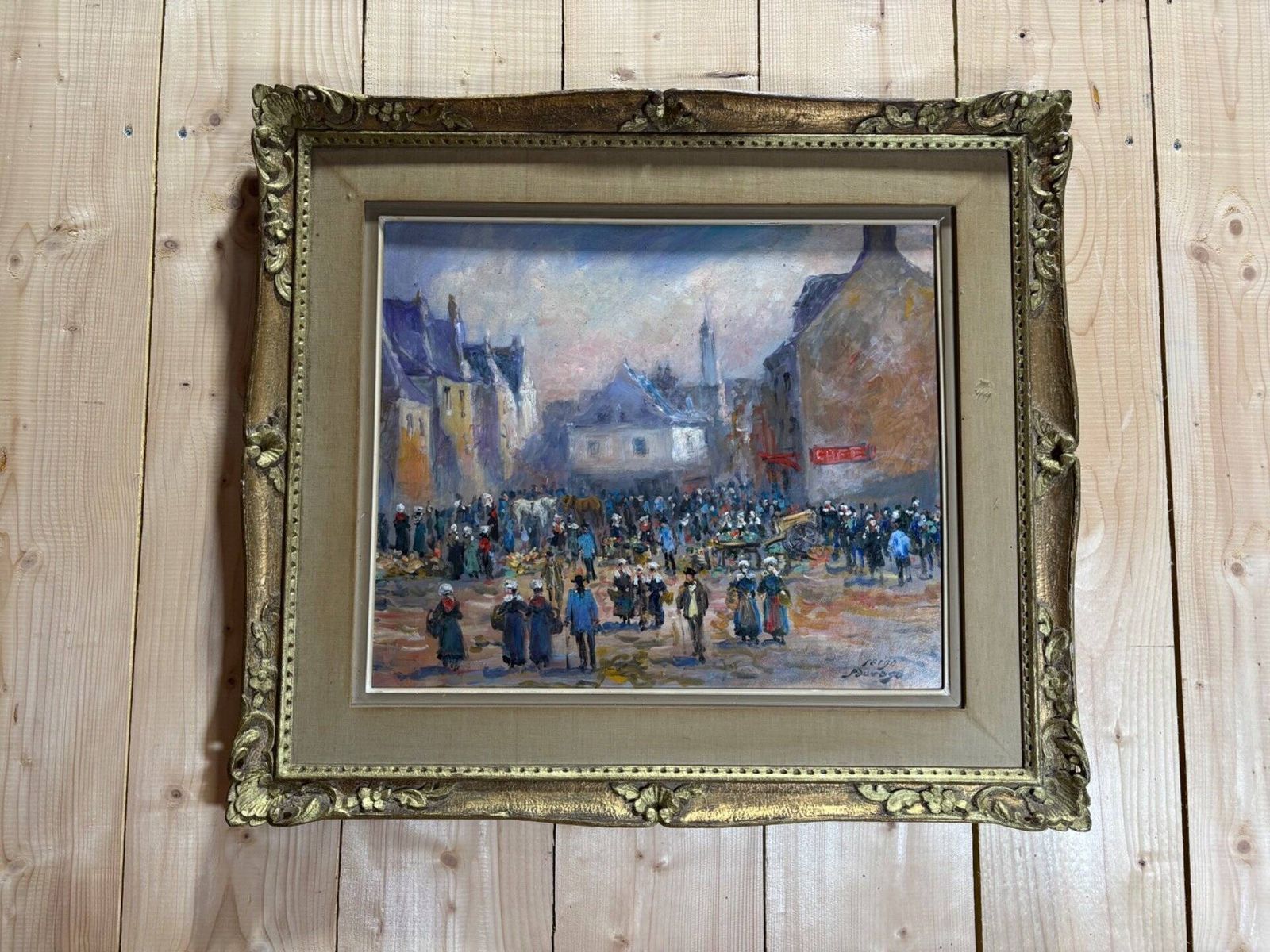 photo for sale Oil By Serge Sauvage, Breton Market