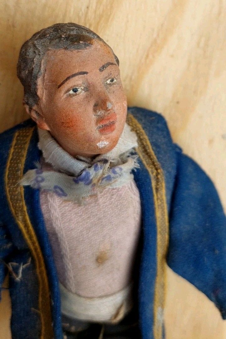 Antique Pair Of Italy Terracotta Statuettes Late 18th Early 19th Century photo buy