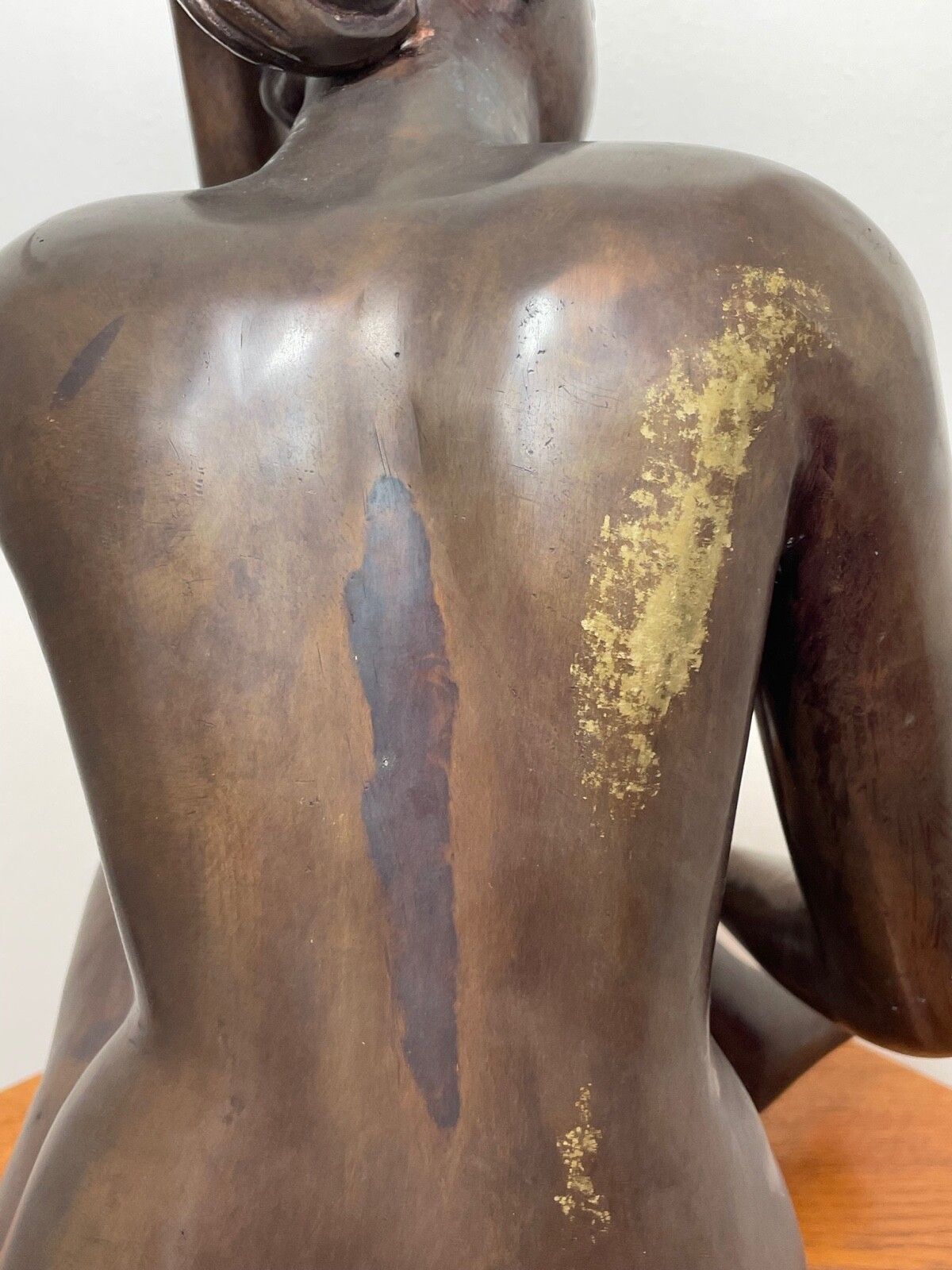 Bronze Seated Nude Woman Sculpture — Follower Of Judy (J.A.) Onder photo vinterior