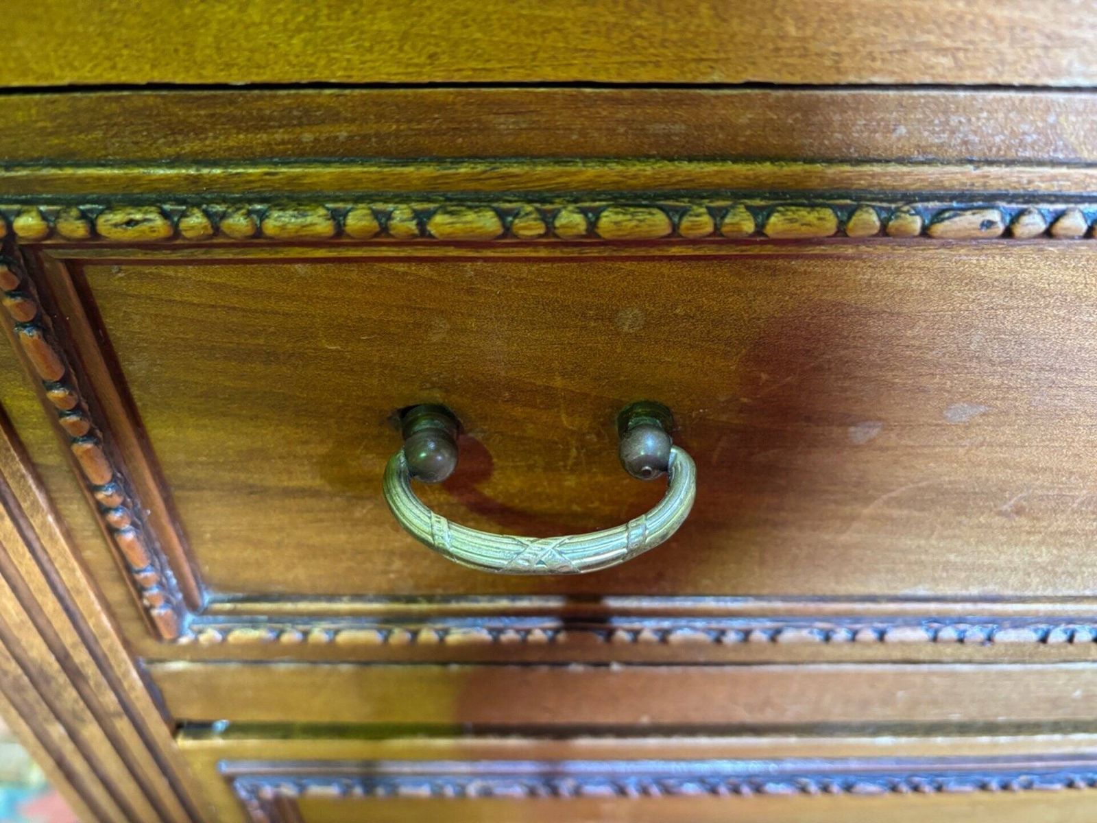 Louis XVI Style Molded And Carved Walnut Chest Of Drawers photo for sale