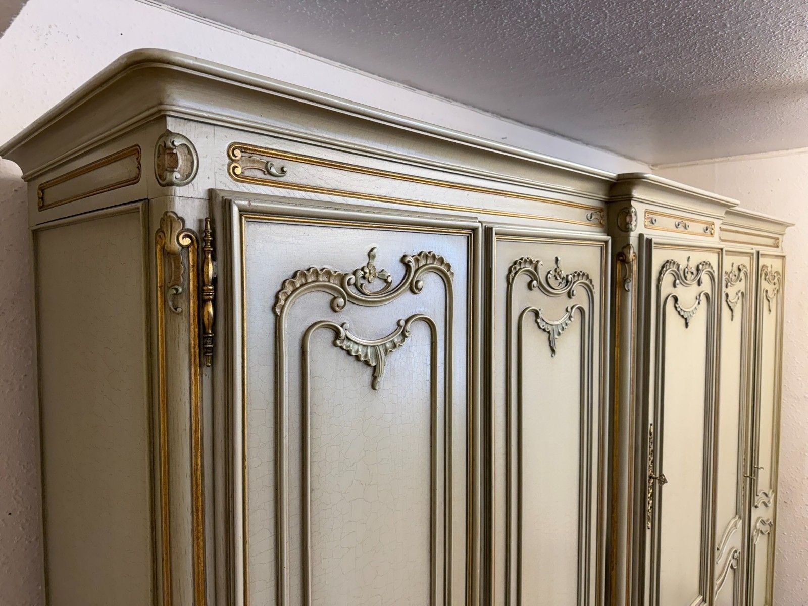 Stunning French Rococo Style Five Door Carved Armoire/Wardrobe photo 1275.0