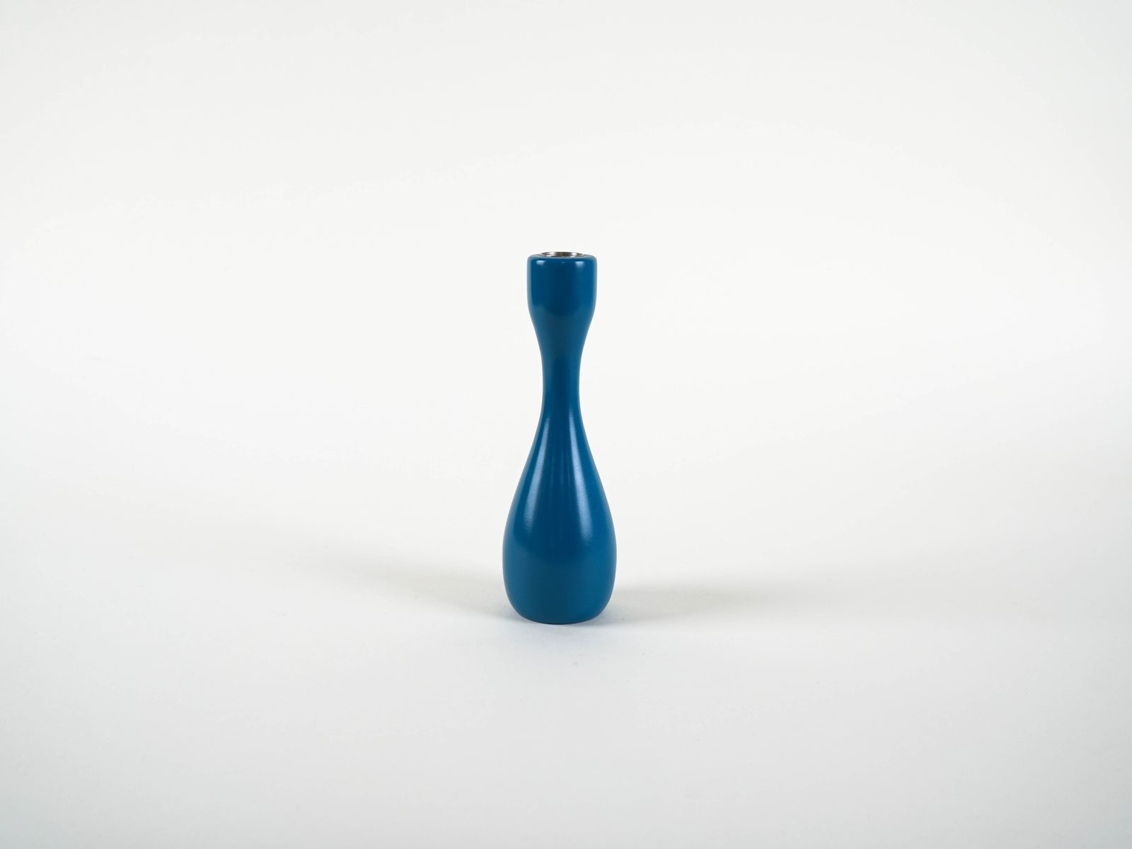Blauwe kandelaar, Deens design, jaren 1970, gemaakt in Denemarken photo for sale
