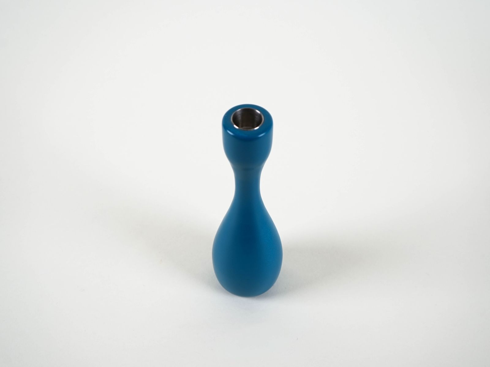 Bougeoir bleu, design danois, années 1970, fabriqué au Danemark photo 239.0