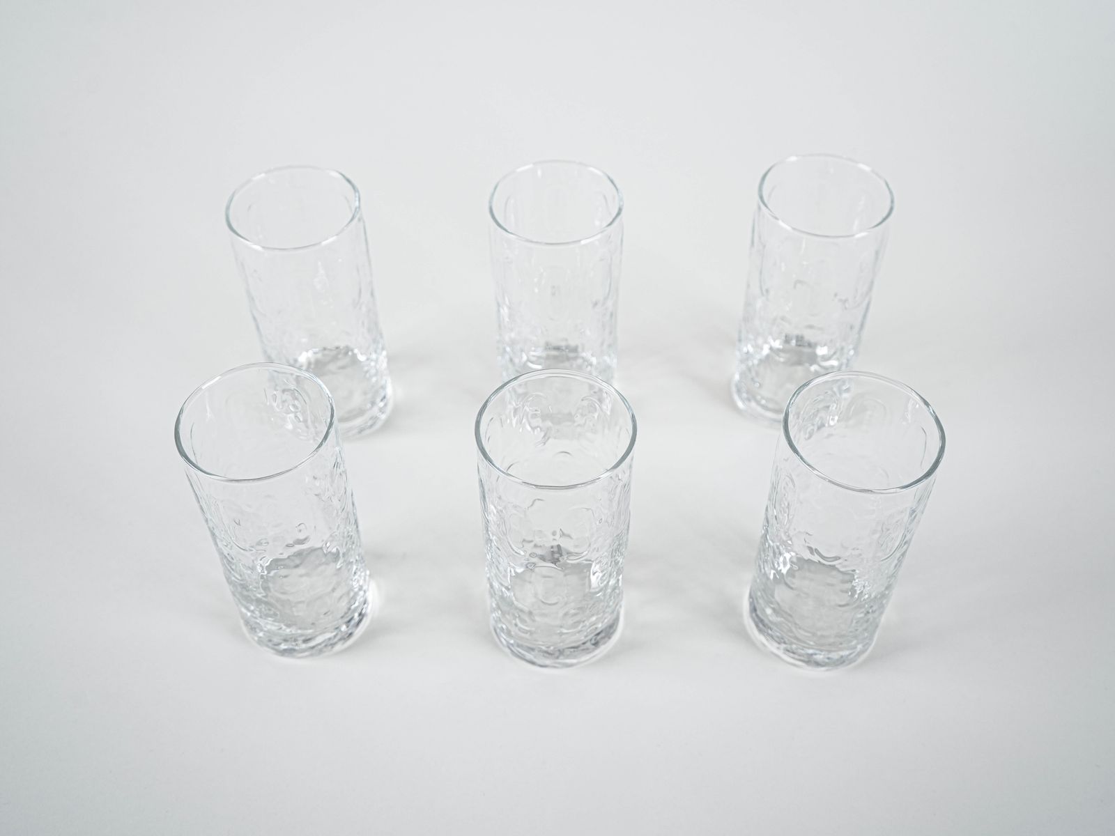 Set van zes glazen, Deens design, jaren 1970, gemaakt in Denemarken photo 309.0