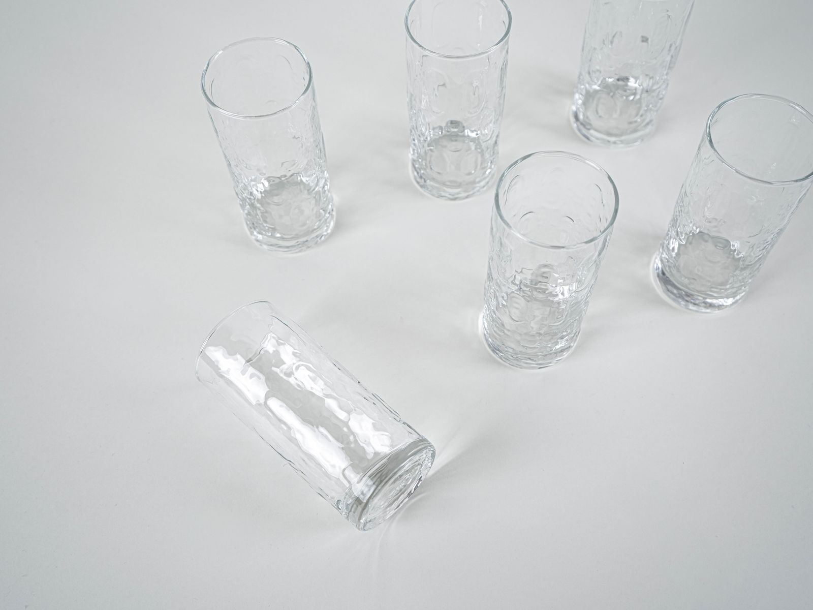 Set van zes glazen, Deens design, jaren 1970, gemaakt in Denemarken photo vinterior