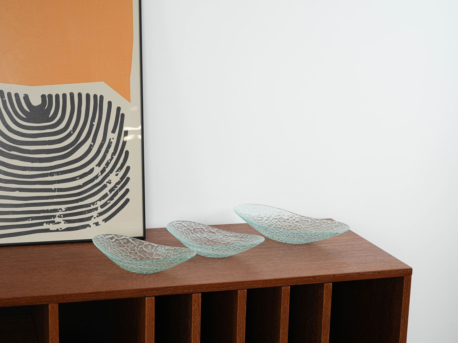 Glazen serveerschaal, Deens design, jaren 1970, gemaakt in Denemarken photo furniture