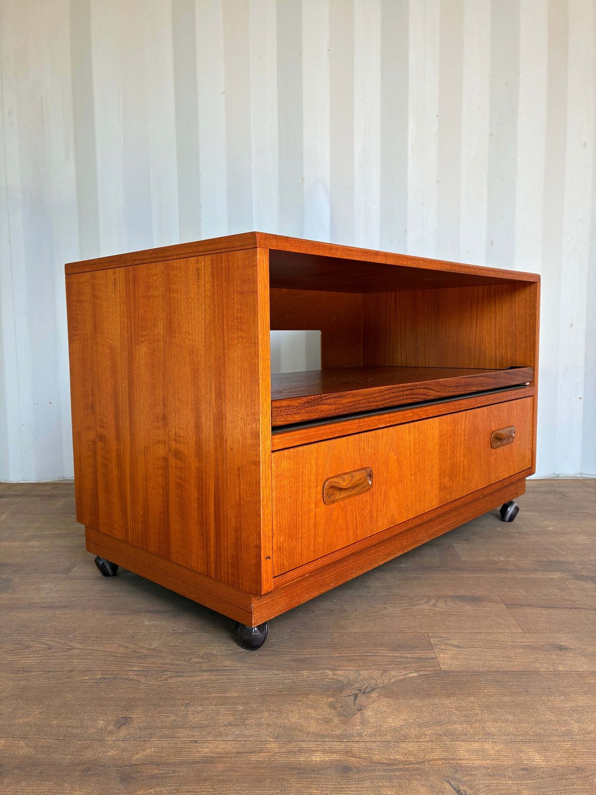 G Plan Teak Tv Unit / Media Cabinet On Castors Mid Century Vintage Retro Storage photo Furniture