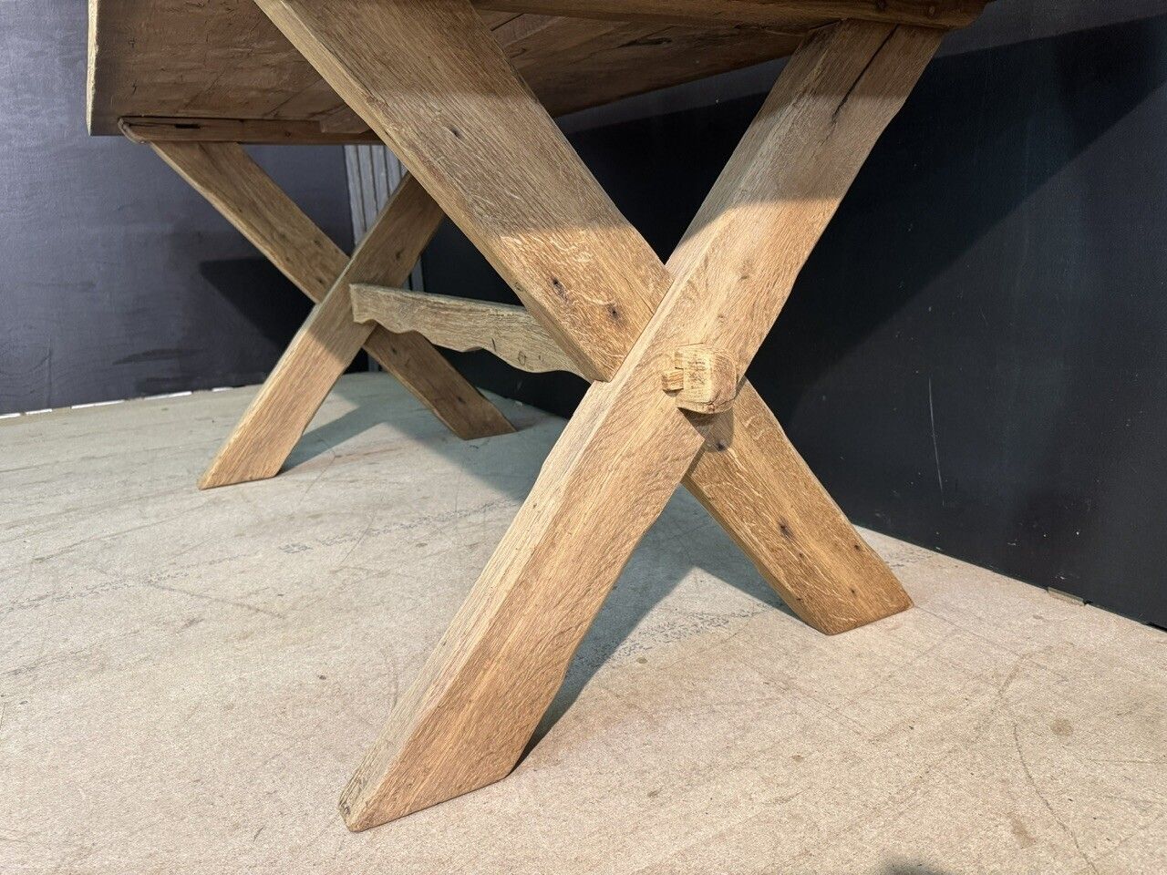 X Legs French Oak Farmhouse Dining Table photo buy