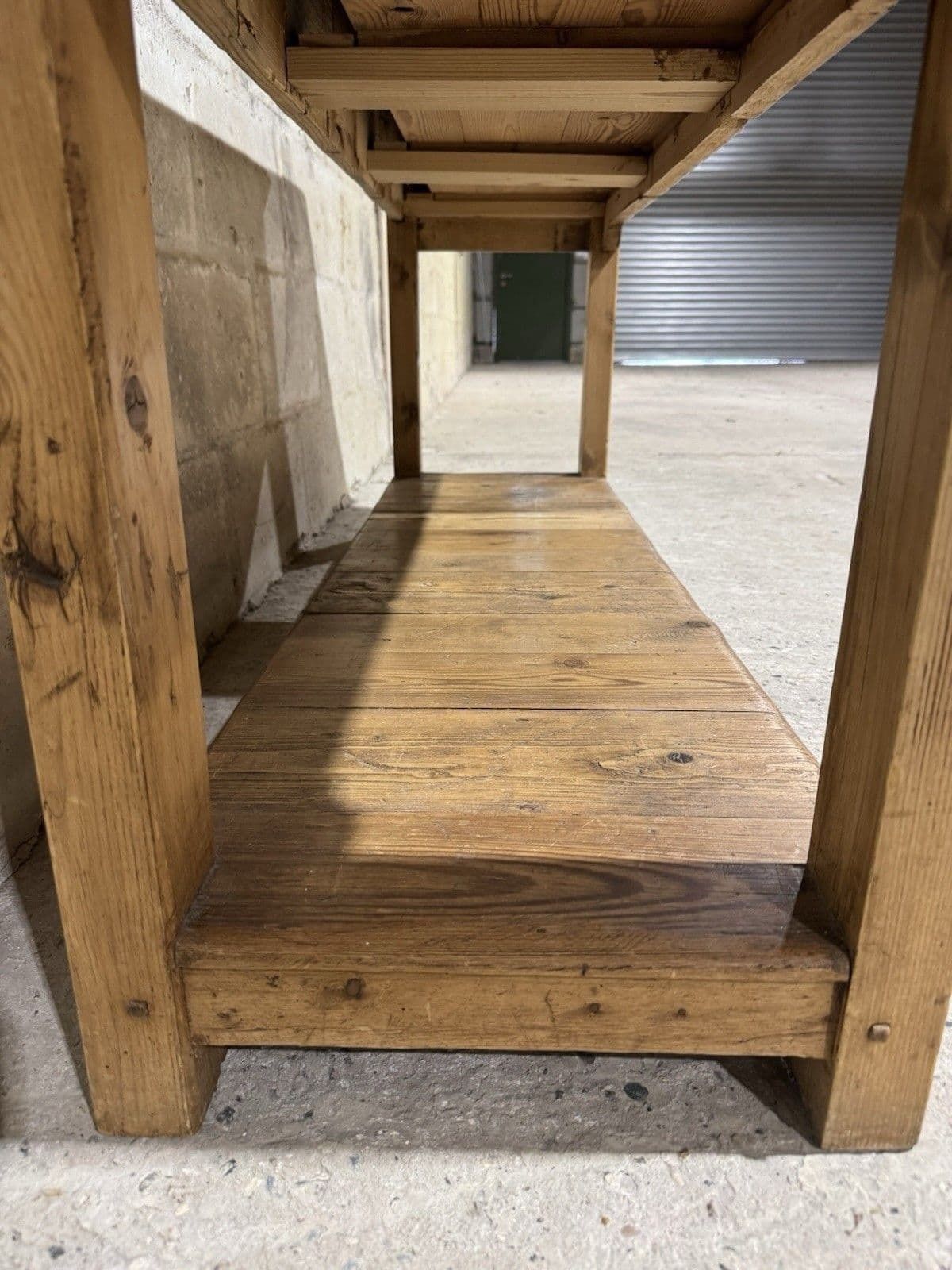 photo vinterior Vintage Antique Style Solid Pine Sideboard Console Hall Side Table Pot Shelf