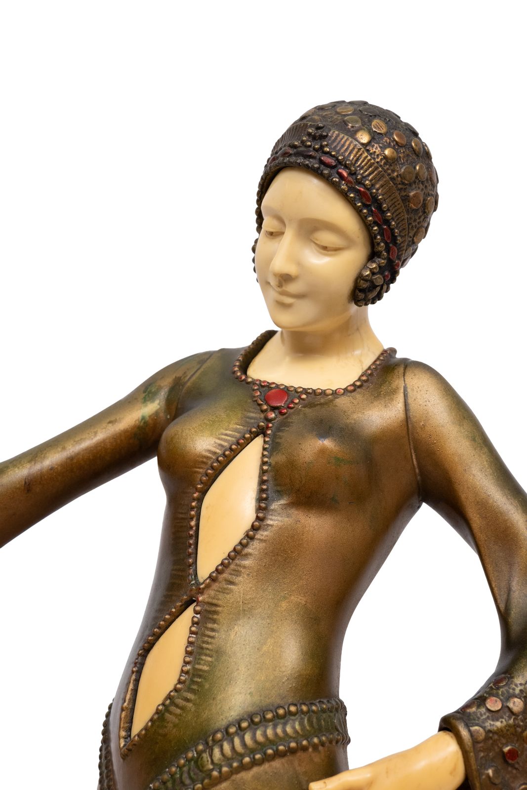 Groot indrukwekkend art deco beeld, "The Guardian" van Georges Gori, jaren 1920, Frankrijk photo for sale