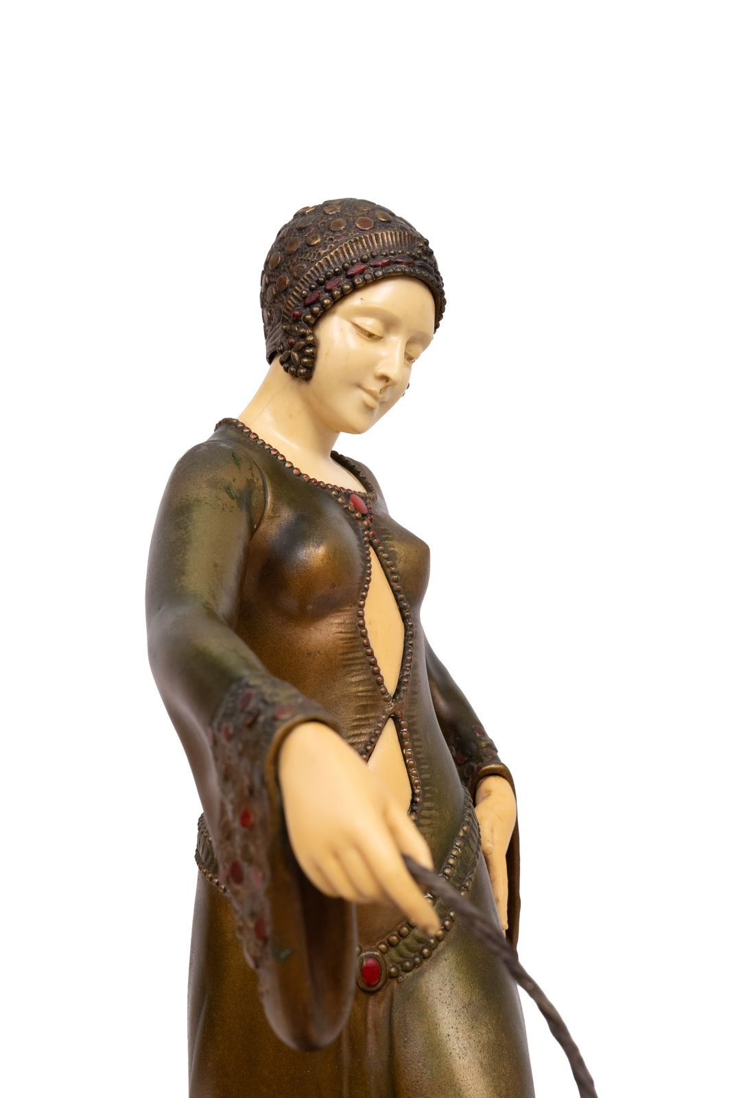 Large Impressive Art Deco Statue, “The Guardian” By Georges Gori 1920s France photo Home Decor