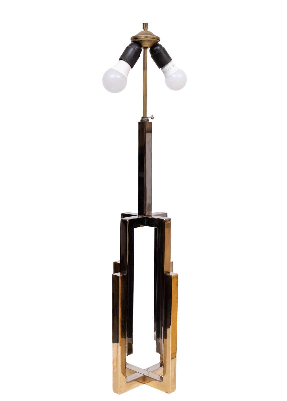 1970s Hollywood Regency Table Lamps, Brass & Chrome photo vinterior