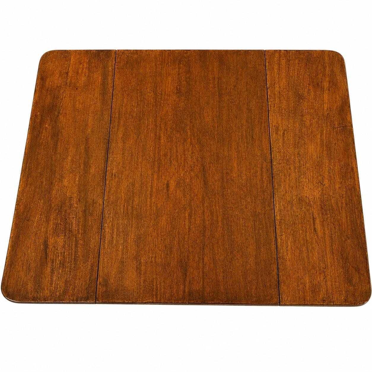 Antique Georgian Mahogany Pembroke Table, Drop Leaf Side Table, English Antique Furniture, Occasional Table With Drawer photo vinterior