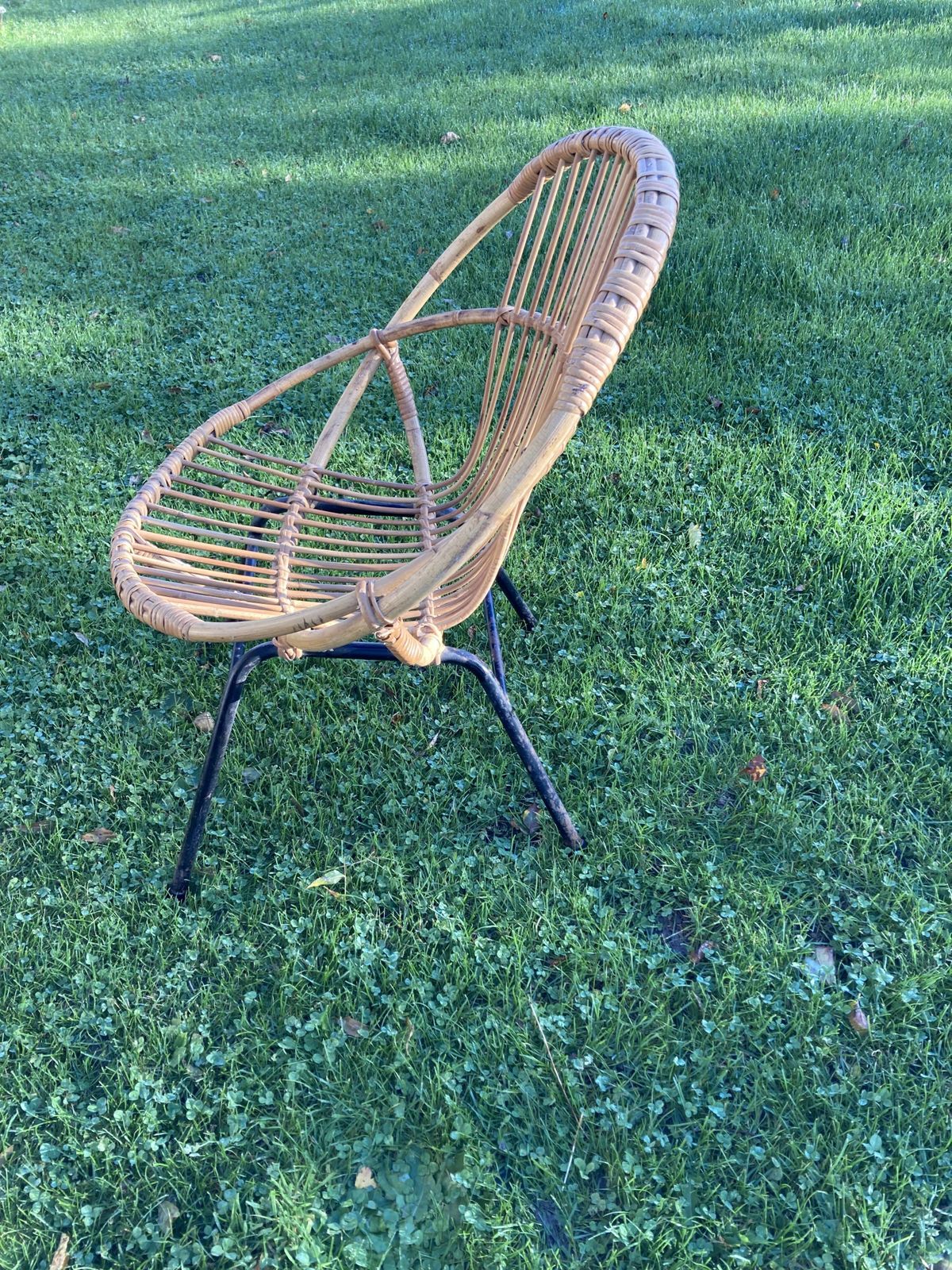 Dirk Van Sliedregt Rattan Armchair For Rohe Noordewolde 60s. photo Furniture