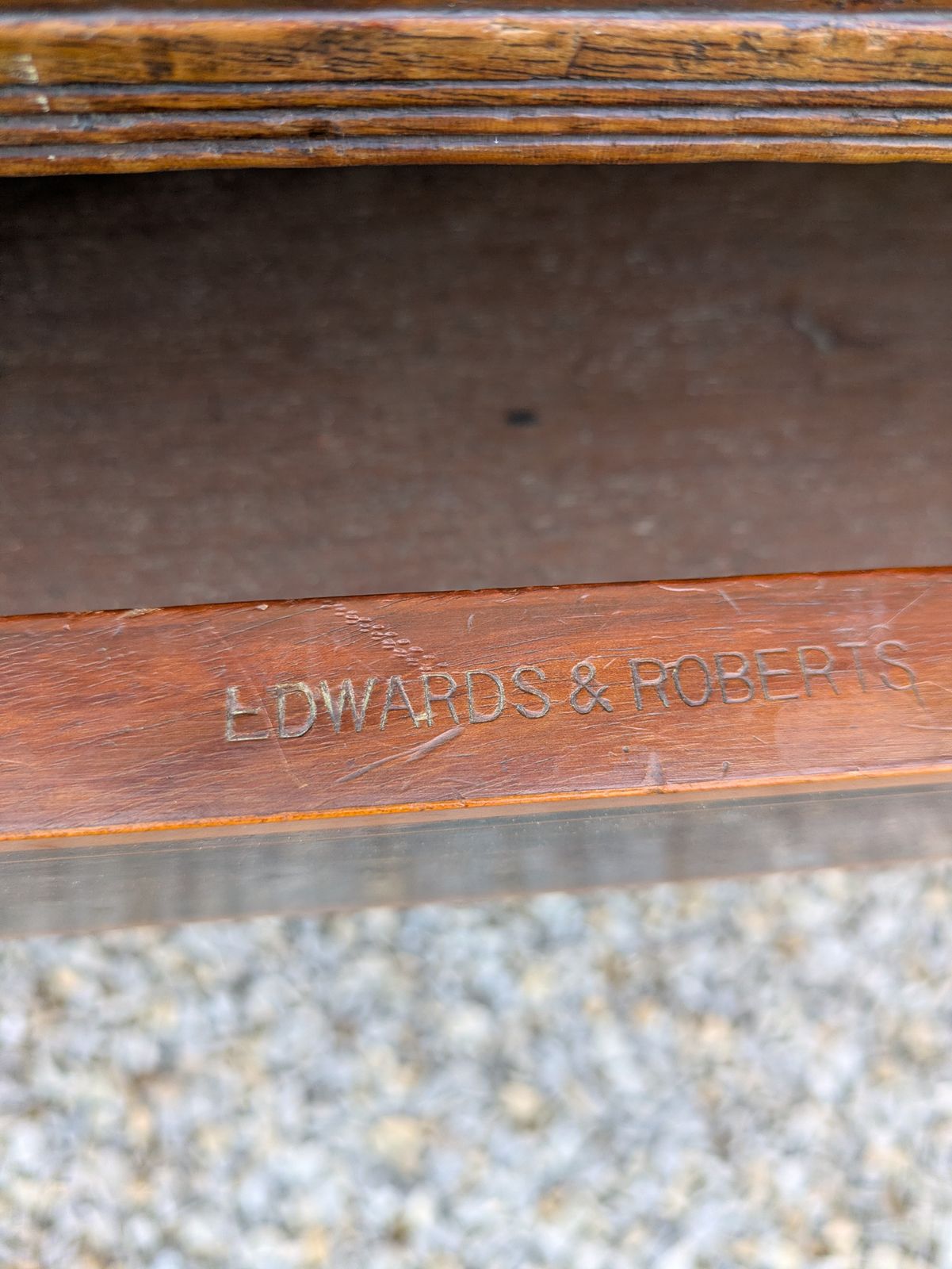 Antique Mahogany Edwards And Roberts Desk photo vintage