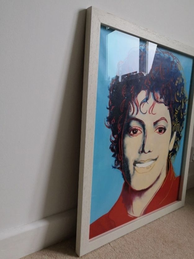 Michael Jackson Andy Warhol Style Oil Painting. Pop Art Reproduction Copy photo vinterior