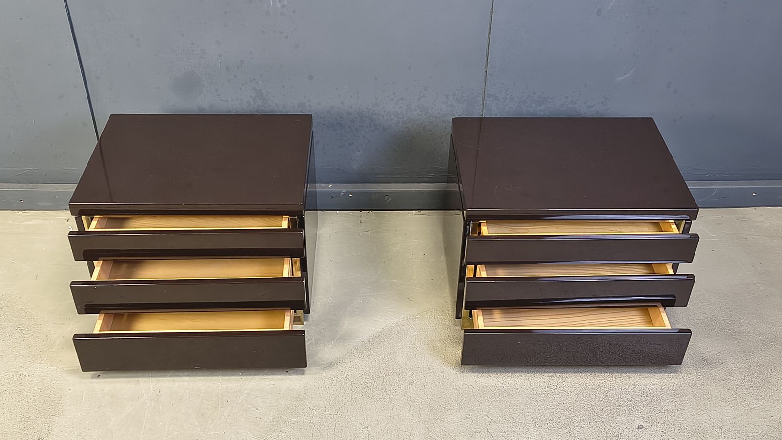 Pair Of Bedside Cabinets By Jean Claude Mahey, 1970s photo Furniture