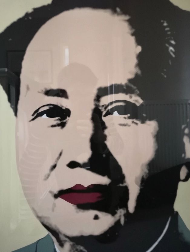 Framed Chairman Mao Warhol Print. 80cm X 90cm. Special Edition Sunday B photo for sale