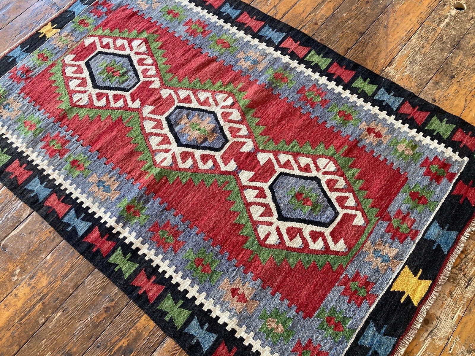 Vintage Anatolian Kilim 1.50m X 0.98m photo vinterior