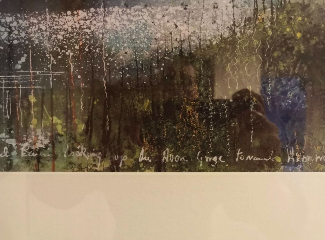 Clifton Suspension Bridge Print. Bristol. Impressionist Art. Ink photo buy