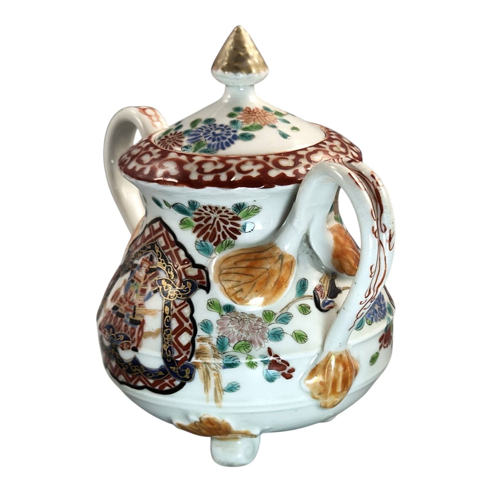 Antiek Japans Imari suikerpot, Hichozan Fukagawa, Meiji-periode photo furniture
