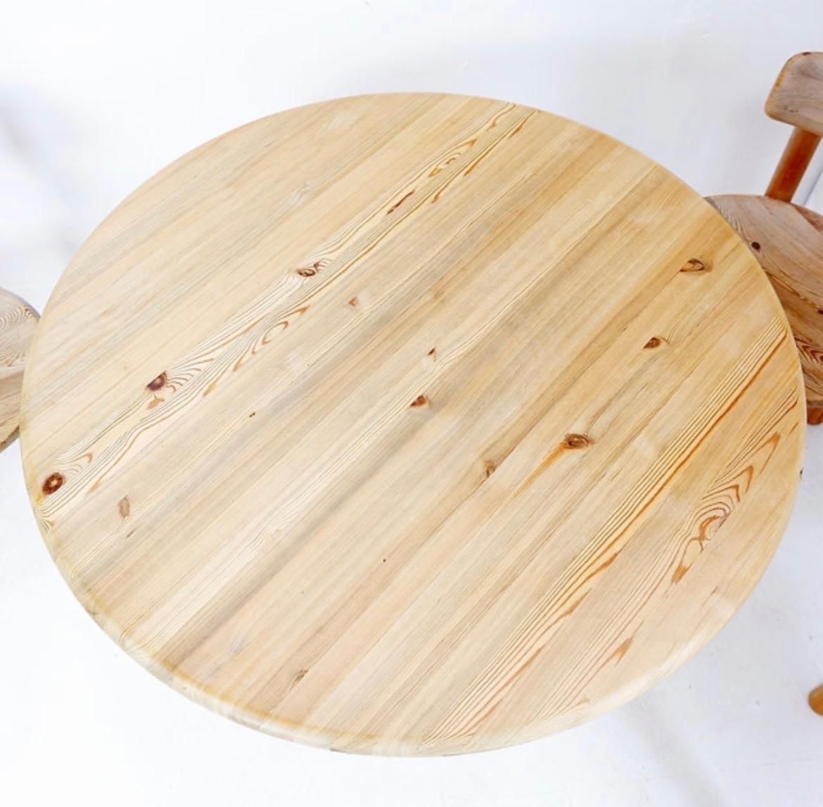 Rainer Daumiller For Hirtshals Savværk A/S Dining Set   Denmark, 1970s photo vinterior
