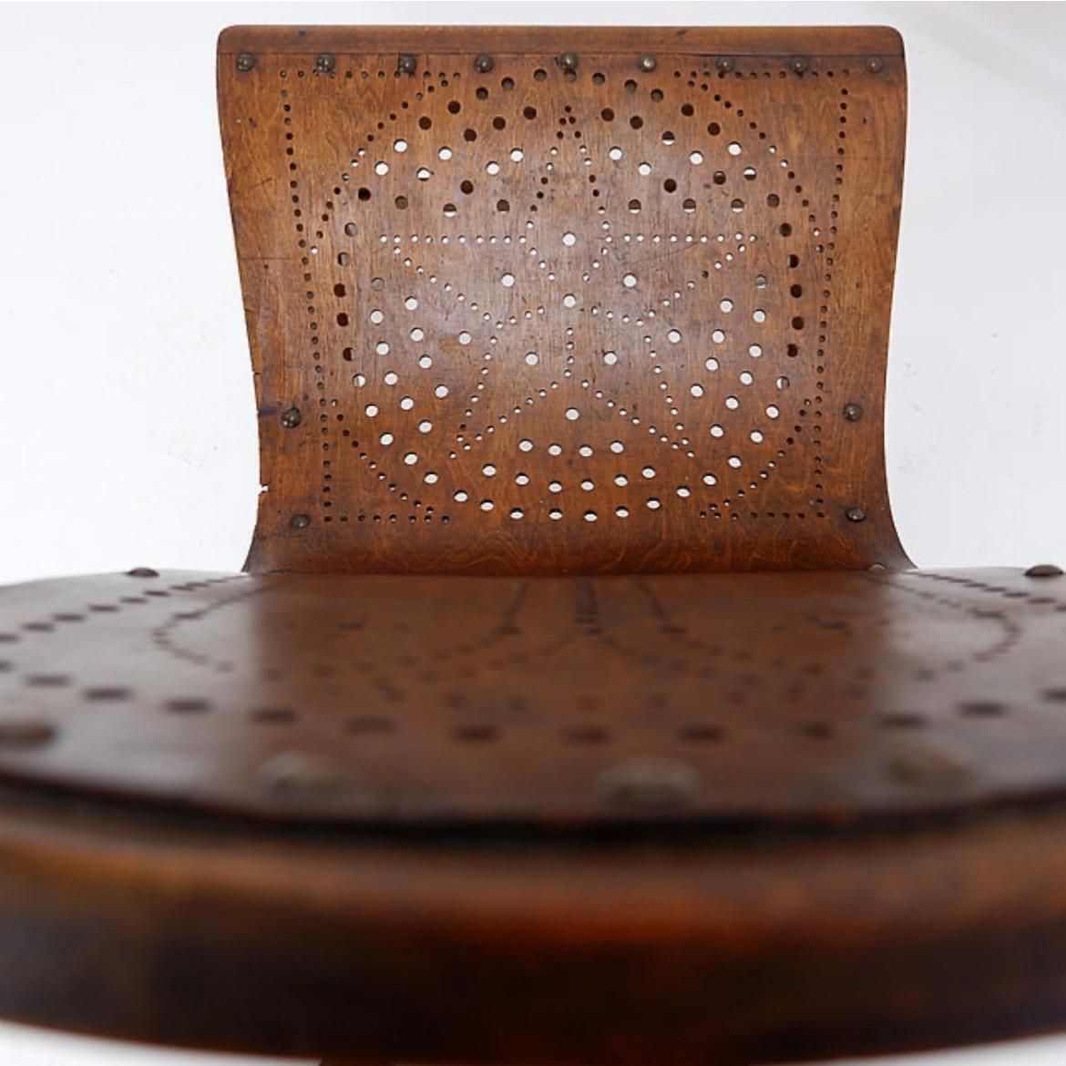Church Chairs With Perforated Plywood, 1920s  Perforated Plywood photo Furniture