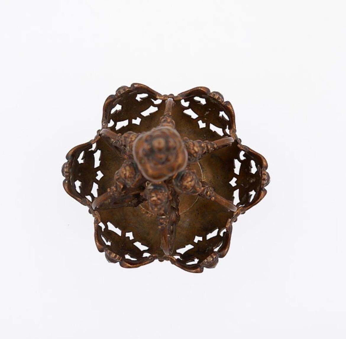 Mid Century Bronze Abstract Sculpture In Belle époque Style, 31.5 Cm photo for sale