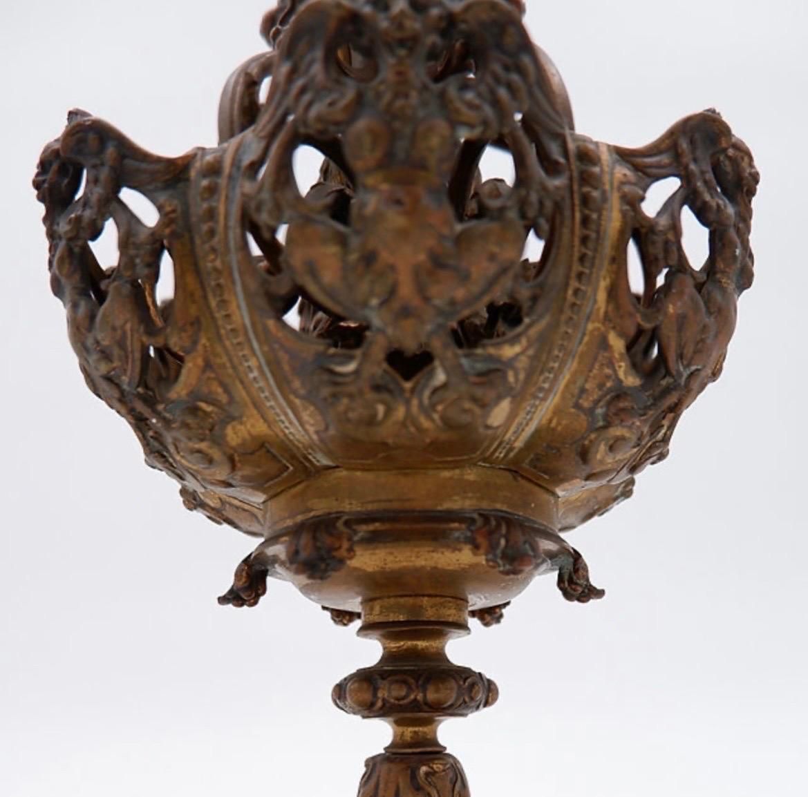 Mid Century Bronze Abstract Sculpture In Belle époque Style, 31.5 Cm photo Art