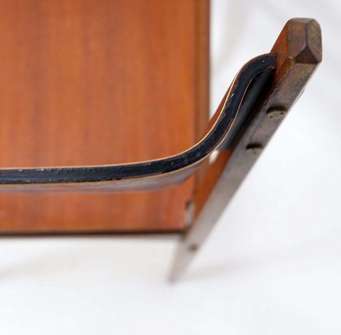Mid Century Italian Chair By Pozzi & Verga, Bentwood & Brass, 1960s photo for sale