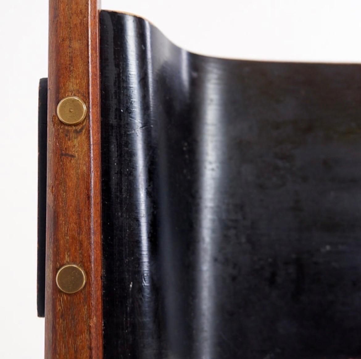 photo buy Mid Century Italian Chair By Pozzi & Verga, Bentwood & Brass, 1960s