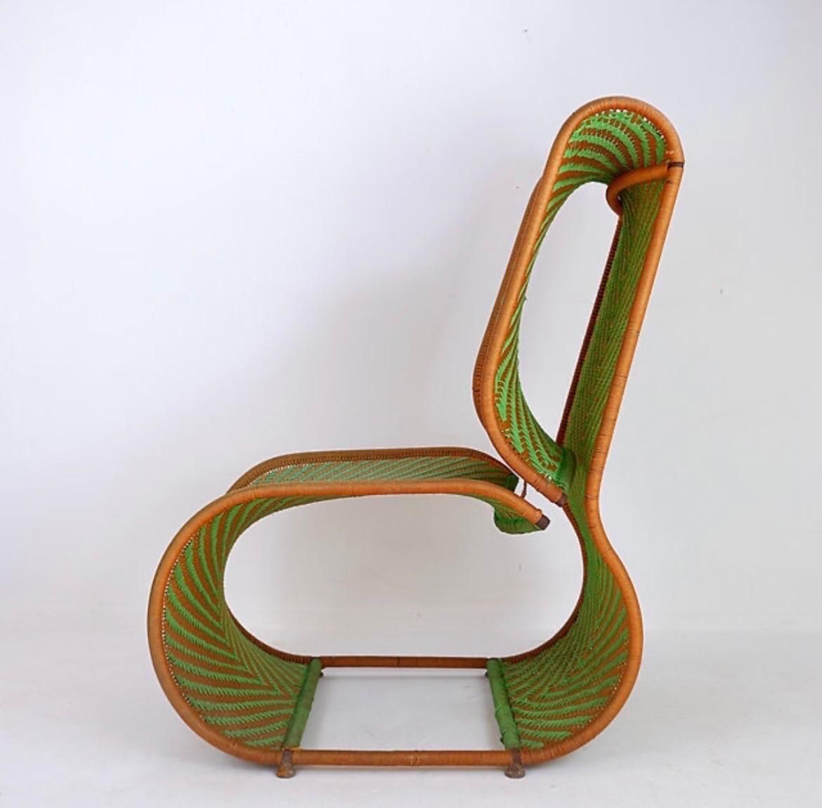 Patricia Urquiola Style Mid Century Modern Indoor/Outdoor Lounge Chair   20th photo for sale