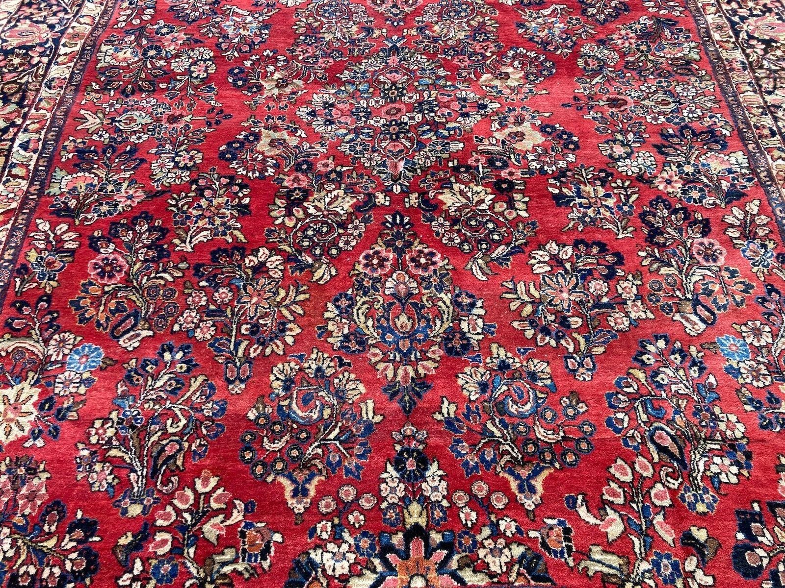 Antiek Sarouk tapijt 3,07 m x 2,45 m photo vintage