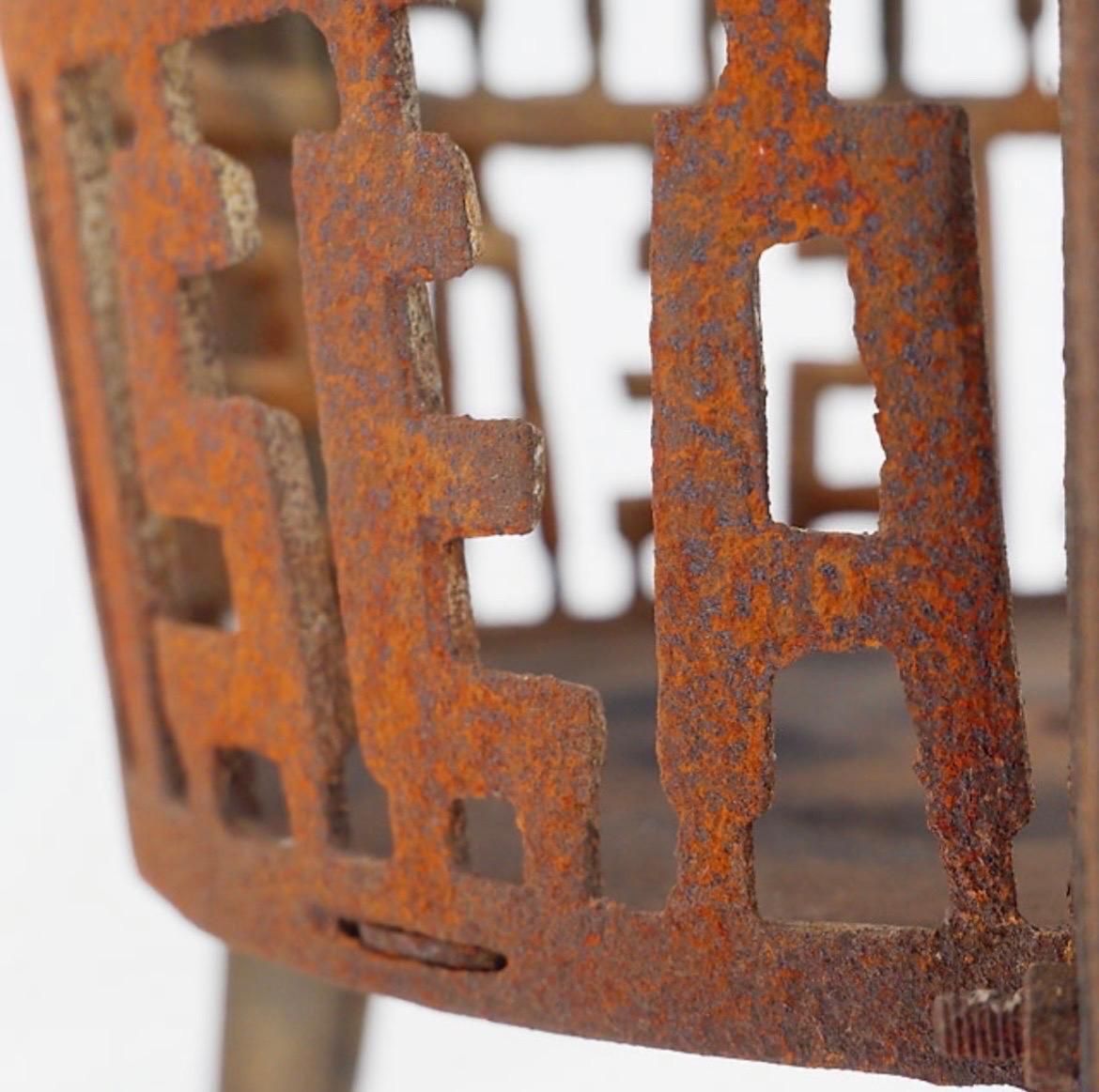 photo furniture Atelier René Knip Fire Basket, Cor Ten Steel, 2000s