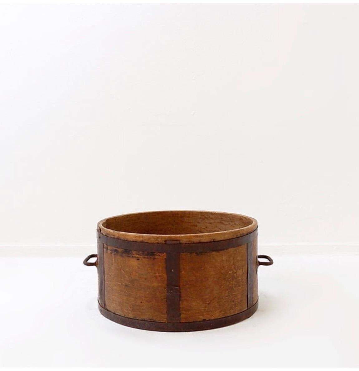 19th Century Antique Boisseau Decorative Bowl, Hardwood, France photo Home Decor