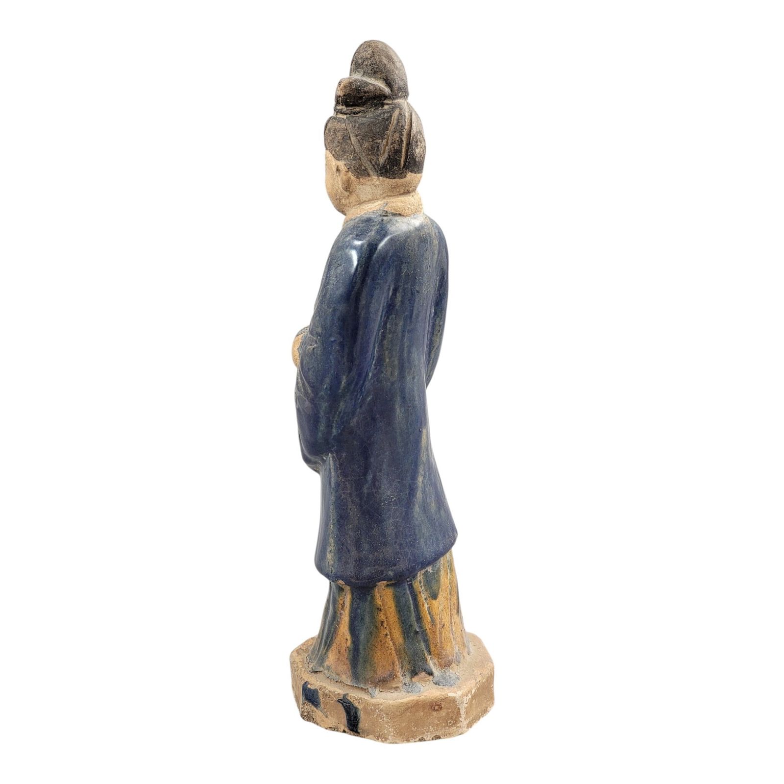 Chinese Tang Dynasty Sancai Glazed Funerary Figure, Circa 7th–8th Century photo for sale